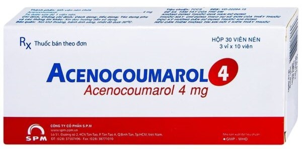 Acenocoumarol 4 mg điều trị và ngăn ngừa bệnh nghẽn mạch