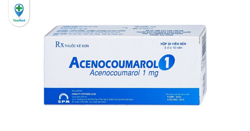 Acenocoumarol 1mg là thuốc gì? Công dụng, cách dùng và lưu ý
