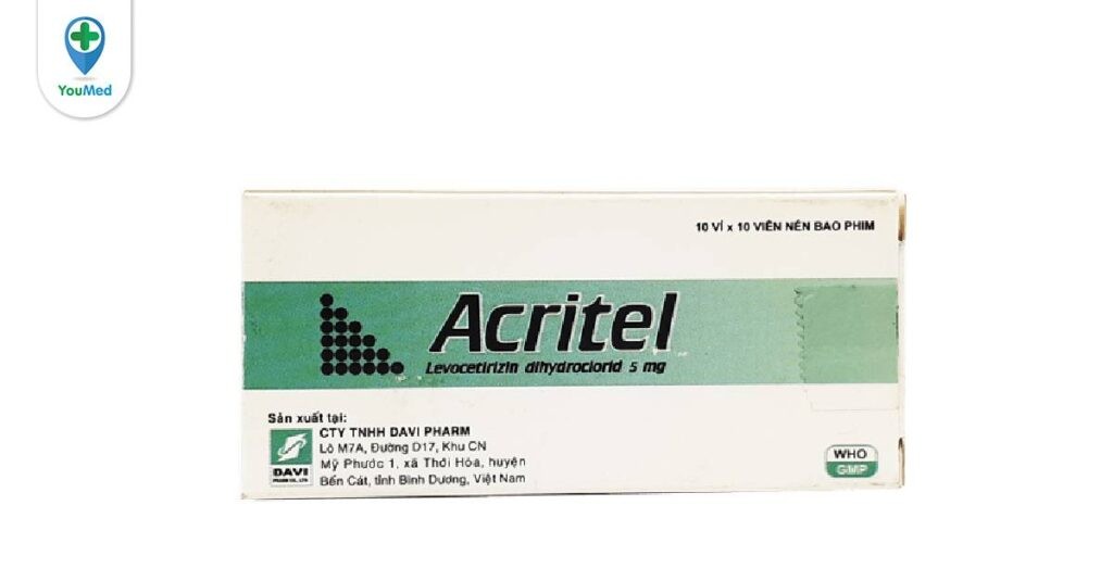Acritel là thuốc gì? Công dụng, cách dùng và lưu ý