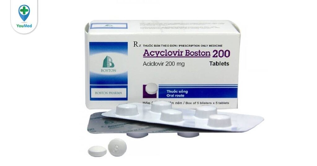 Acyclovir Boston 200 là thuốc gì? Công dụng, cách dùng và lưu ý