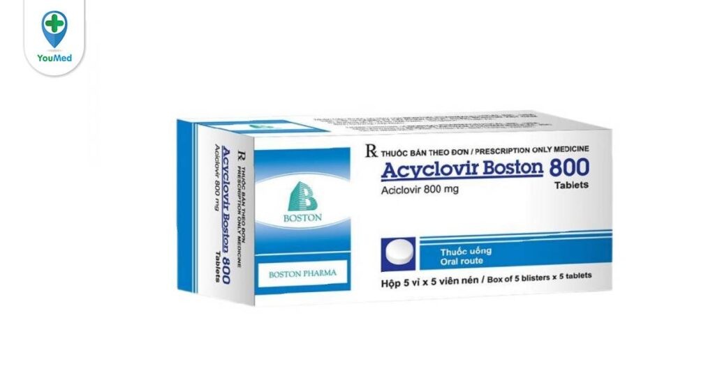 Acyclovir Boston 800 là thuốc gì? Công dụng, cách dùng và lưu ý