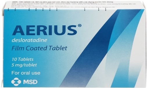 Thuốc Aerius được sản xuất bởi Công ty Schering (Bỉ).