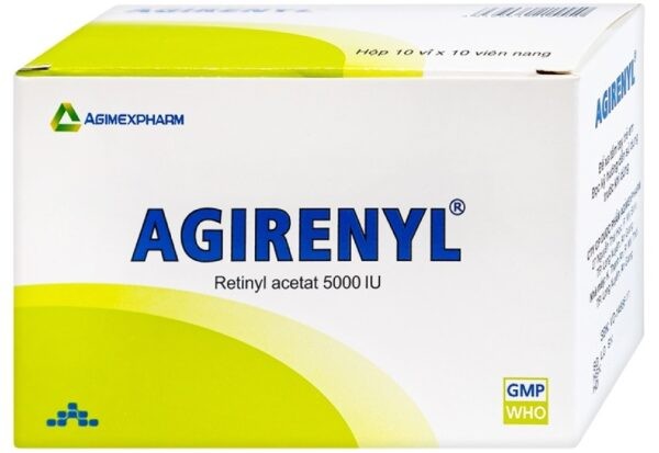 Thuốc Agirenyl có thành phần chính là vitamin A