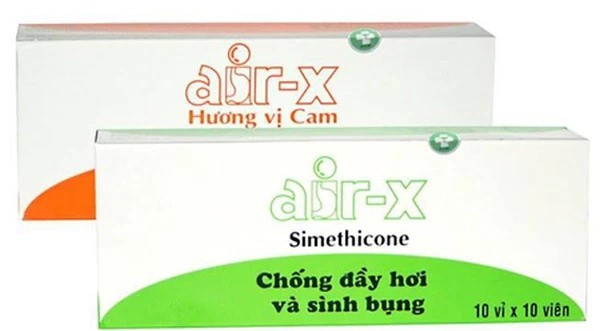 Thuốc Air-X có thành phần chính là simethicone