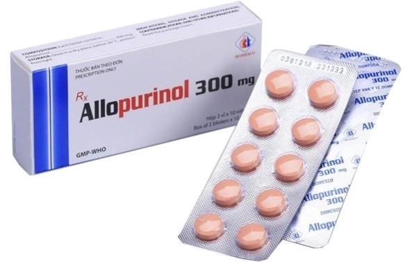 Thuốc Allopurinol 300 mg được sử dụng để điều trị tăng acid uric