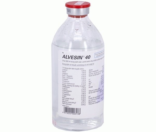 Alvesin được đóng gói trong chai có thể tích khác nhau