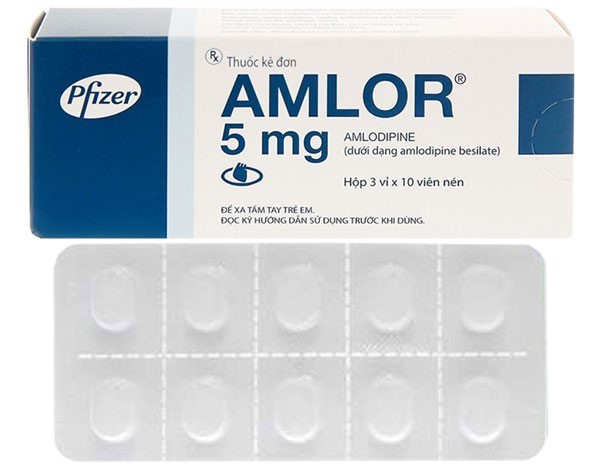 Thuốc Amlor 5 Pfizer điều trị bệnh lý tim mạch, cao huyết áp