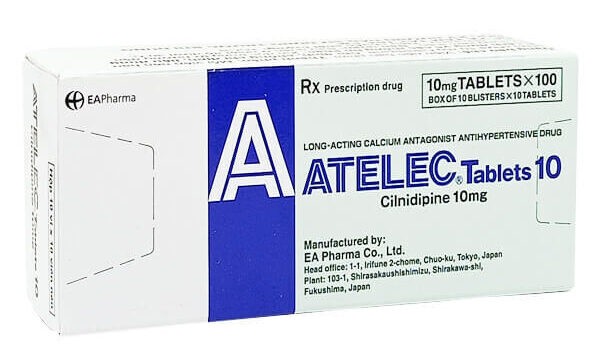 Atelec là thuốc chẹn Calci, có tác dụng hạ huyết áp