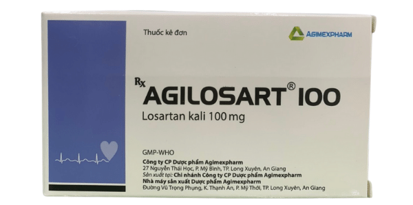 Thuốc Agilosart 100 có thành phần chính là Losartan