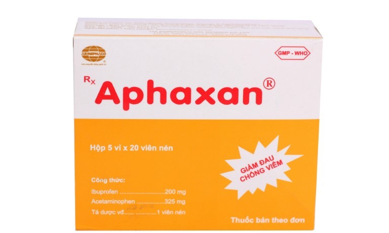 Thuốc Aphaxan giảm đau, hạ sốt, chống viêm