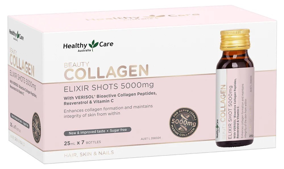 Sản phẩm Healthy Care Beauty Collagen Elixir Shots dạng nước uống