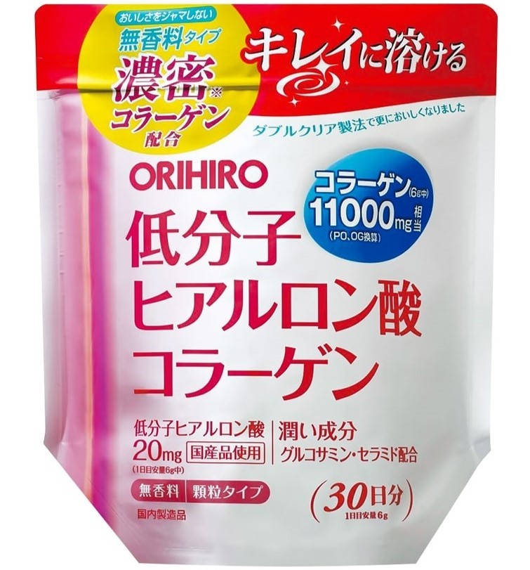 Collagen Orihiro tên đầy đủ là bột Collagen Acid Hyaluronic Orihiro