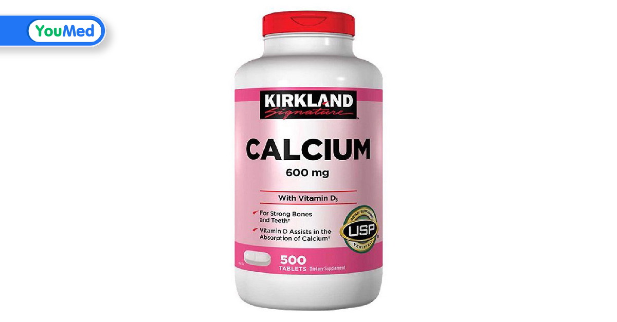 Viên uống Kirkland Calcium 600mg Vitamin D3 500 viên có tốt không? Công