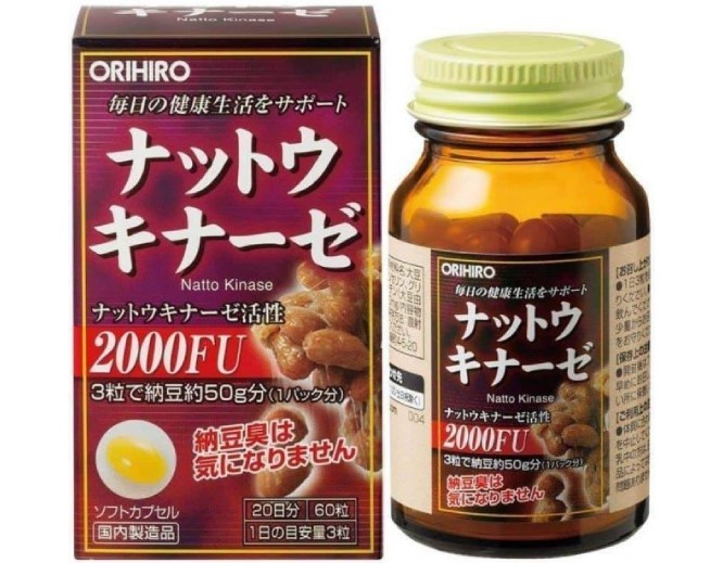 Viên uống Nattokinase Orihiro giúp hỗ trợ điều trị và ngăn ngừa đột quỵ