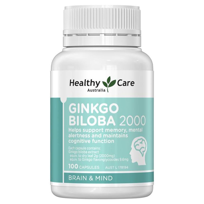Viên uống Healthy Care Ginkgo Biloba là sản phẩm thuộc thương hiệu Healthy Care của Úc