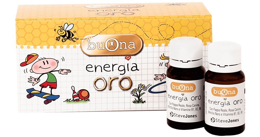 Buona Oro Energia chứa các thành phần sữa ong chúa, tầm xuân, việt quất,…