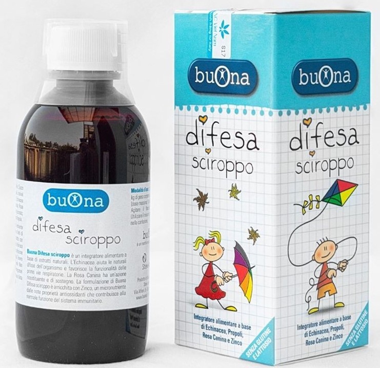 Sản phẩm tăng cường miễn dịch Buona Difesa có nhiều thành phần từ thiên nhiên