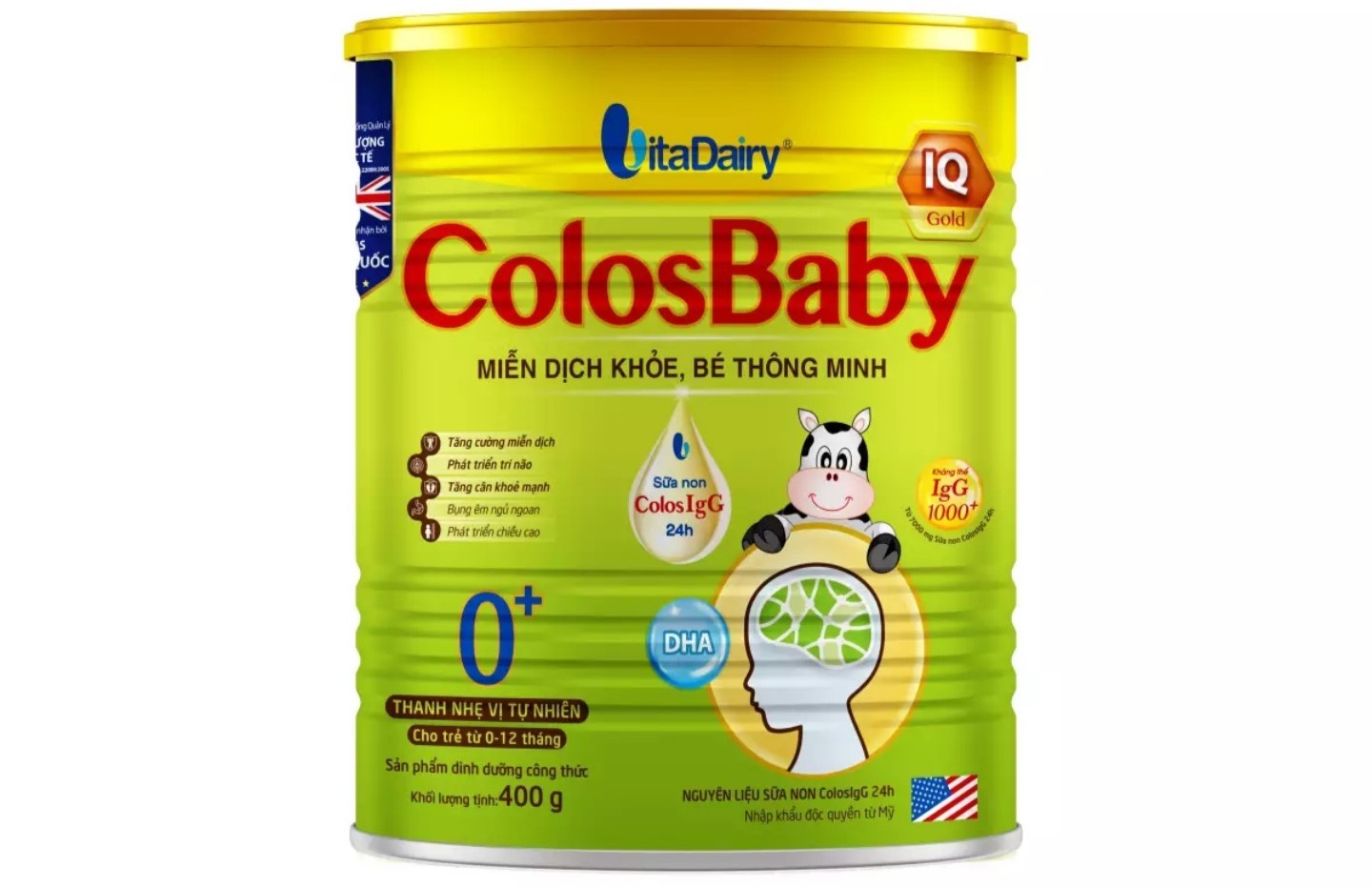 ColosBaby IQ Gold là sản phẩm thuộc thương hiệu VitaDairy
