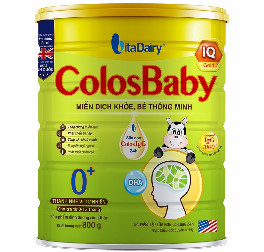 ColosBaby IQ Gold 0+ là sản phẩm dành cho trẻ từ 0 đến 12 tháng tuổi