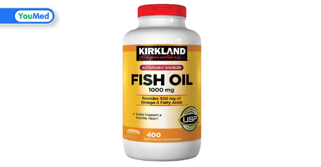 Viên uống dầu cá Kirkland Fish Oil 1000mg có tốt không? Công dụng và lưu ý khi dùng
