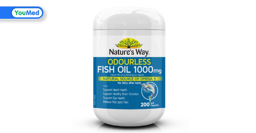 Nature’s Way Odourless Fish Oil 1000mg có tốt không? Những lưu ý khi sử dụng